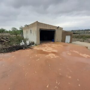 Finca agrícola con dos naves