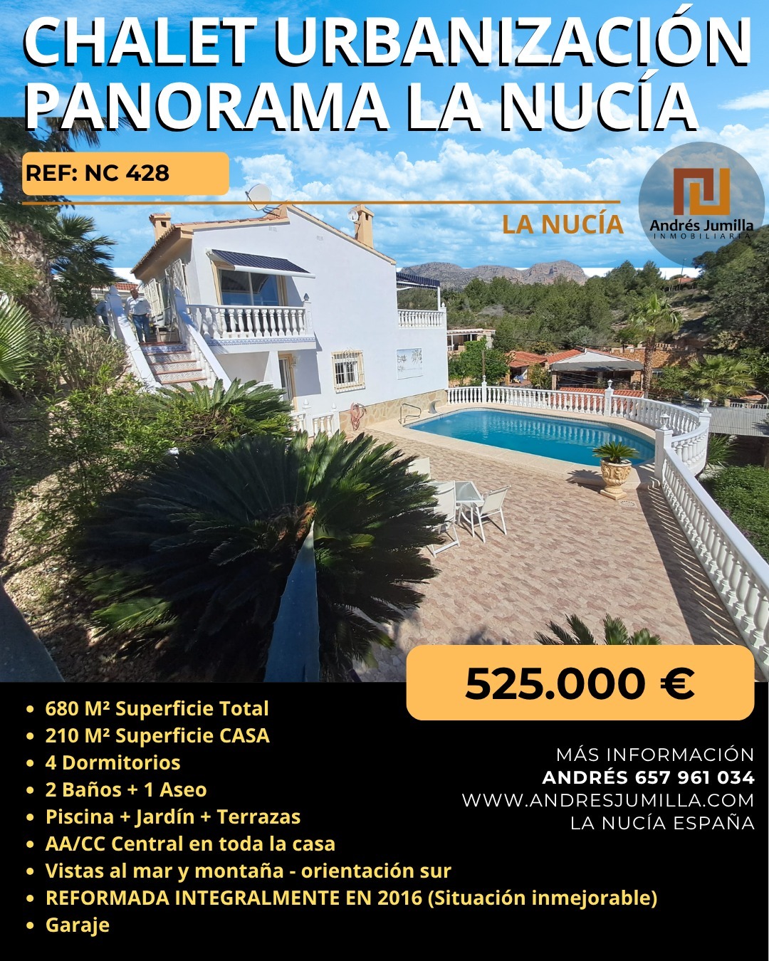Chalet en La Nucía. Ref.: NC428