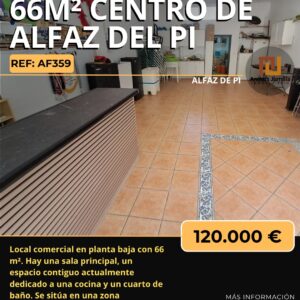 Local comercial en Alfaz. Ref.: AF359