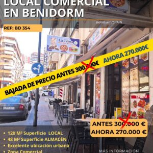 Local comercial en Benidorm. Ref.: BD354